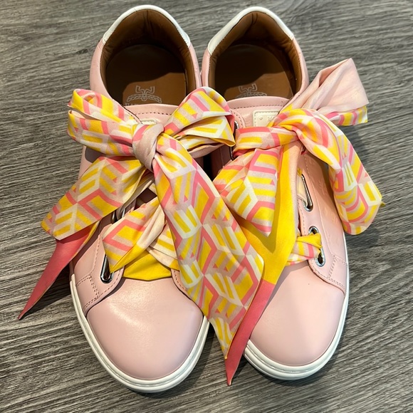 MCM Shoes - MCM Pink Bow Sneakers Size 39